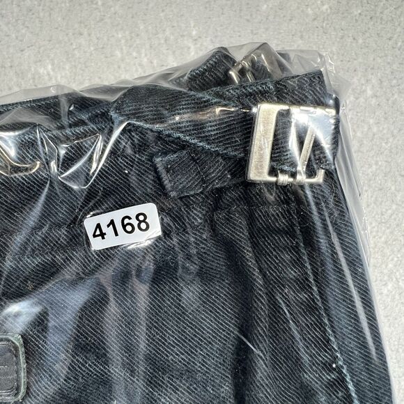 Lauren Jeans Co Ralph Lauren Jeans Womens 12 Black High Rise Tapered Denim - Picture 13 of 13